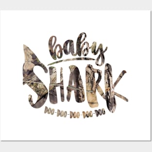 Baby Shark Doo Doo Doo Doo Doo (Camo) Posters and Art